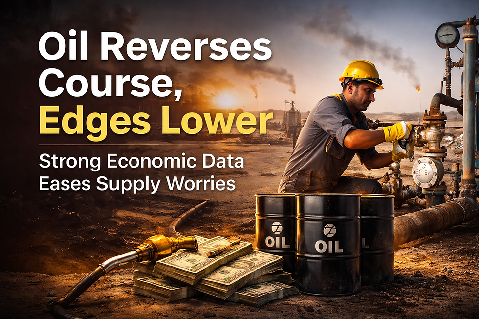 Oil Reverses Course, Edges Lower as Strong Economic Data Counters Supply Worries 