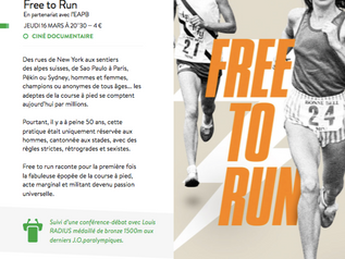 Film - Free to Run - jeudi 13 mars à Iffendic