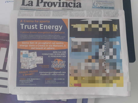 Giornale "La Provincia" di Cremona