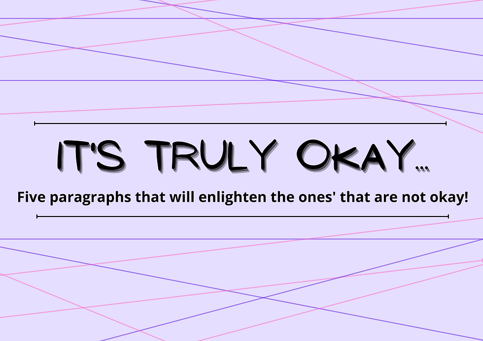 It's Truly Okay...(A Five Paragraphed Blog)