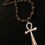 Thumbnail: Labradorite w Silver Ankh necklace 