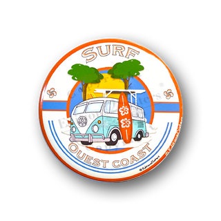 magnet, vintage, van, surf, sud ouest, planche de surf, croix basque