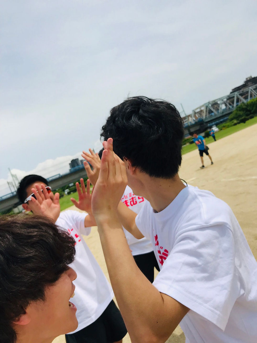 追加点でハイタッチ
