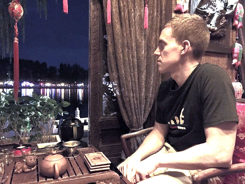 View from a tea house near the Houhai (后海) Lake in Bejing