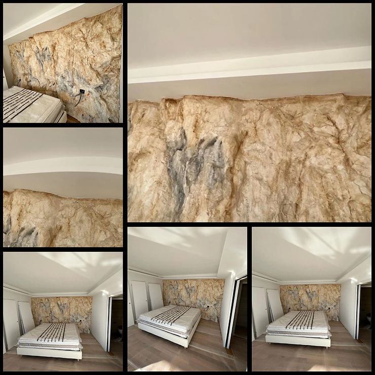 Faux rocher intérieur grotte décorative