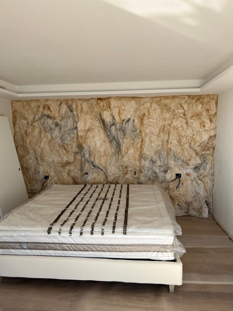 Decorative Faux Rock Headboard