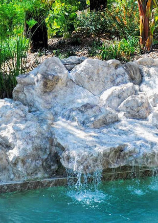 Cascade Faux rochers naturel résine polyester