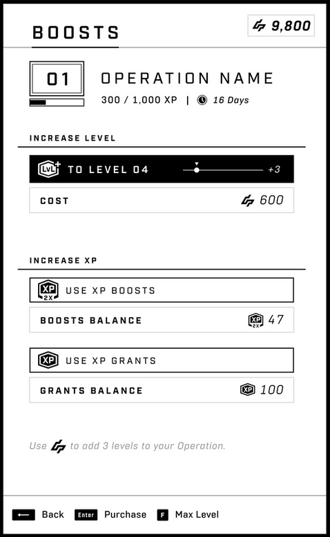 Boost Menu Blade Slider