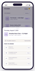 Cluzy Event Missed Drawer