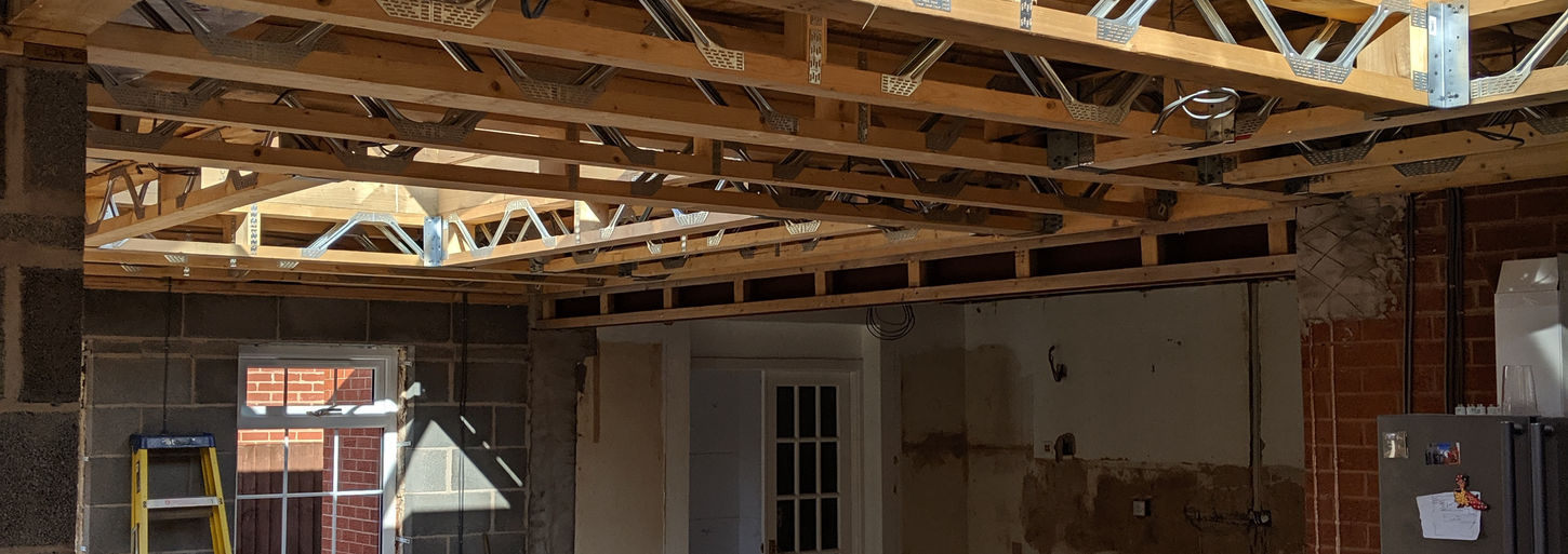 Extension with lantern roof