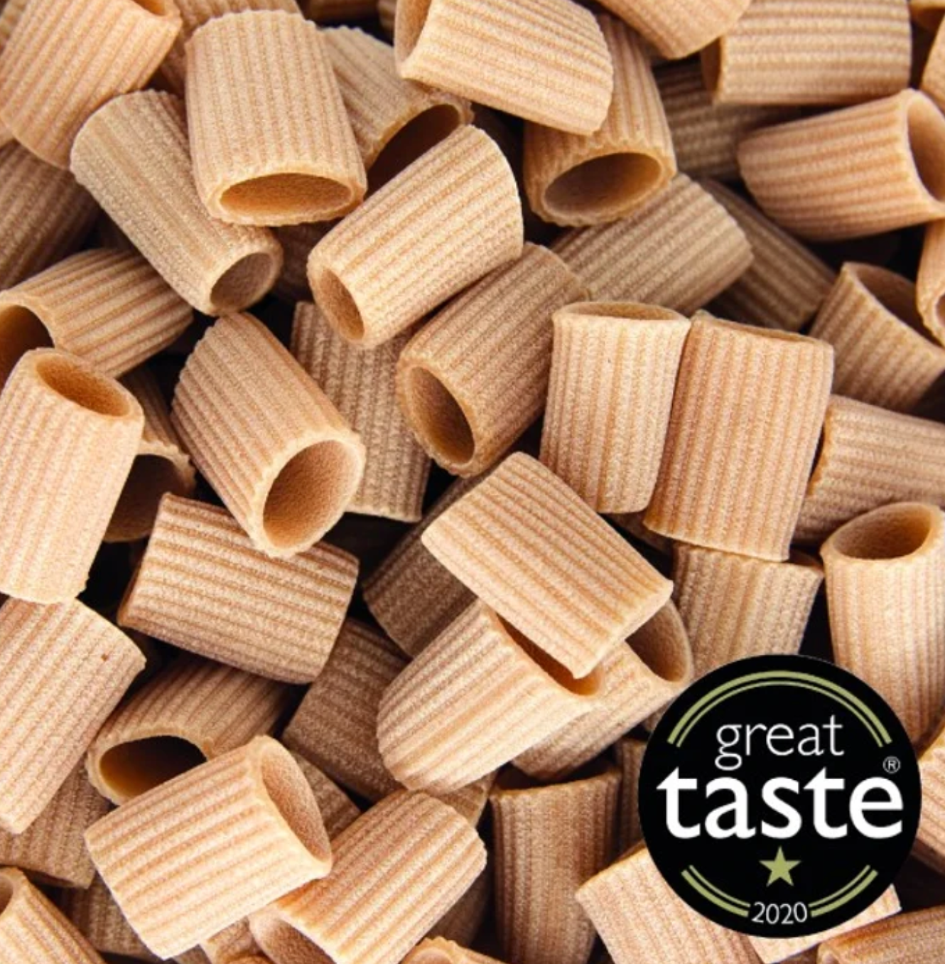 White Mezzi Rigtoni. Stoneground Spelt. Organic  /500g