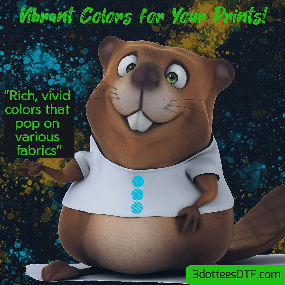 Jym dotti showing the benifits of DTF transfers