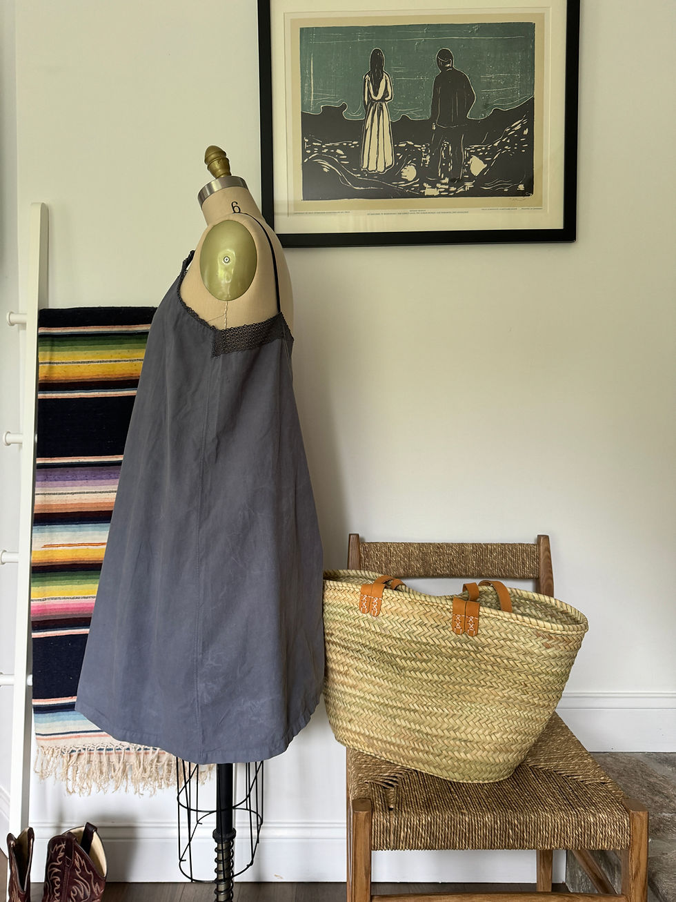 Thumbnail: Antique French Cotton Dress