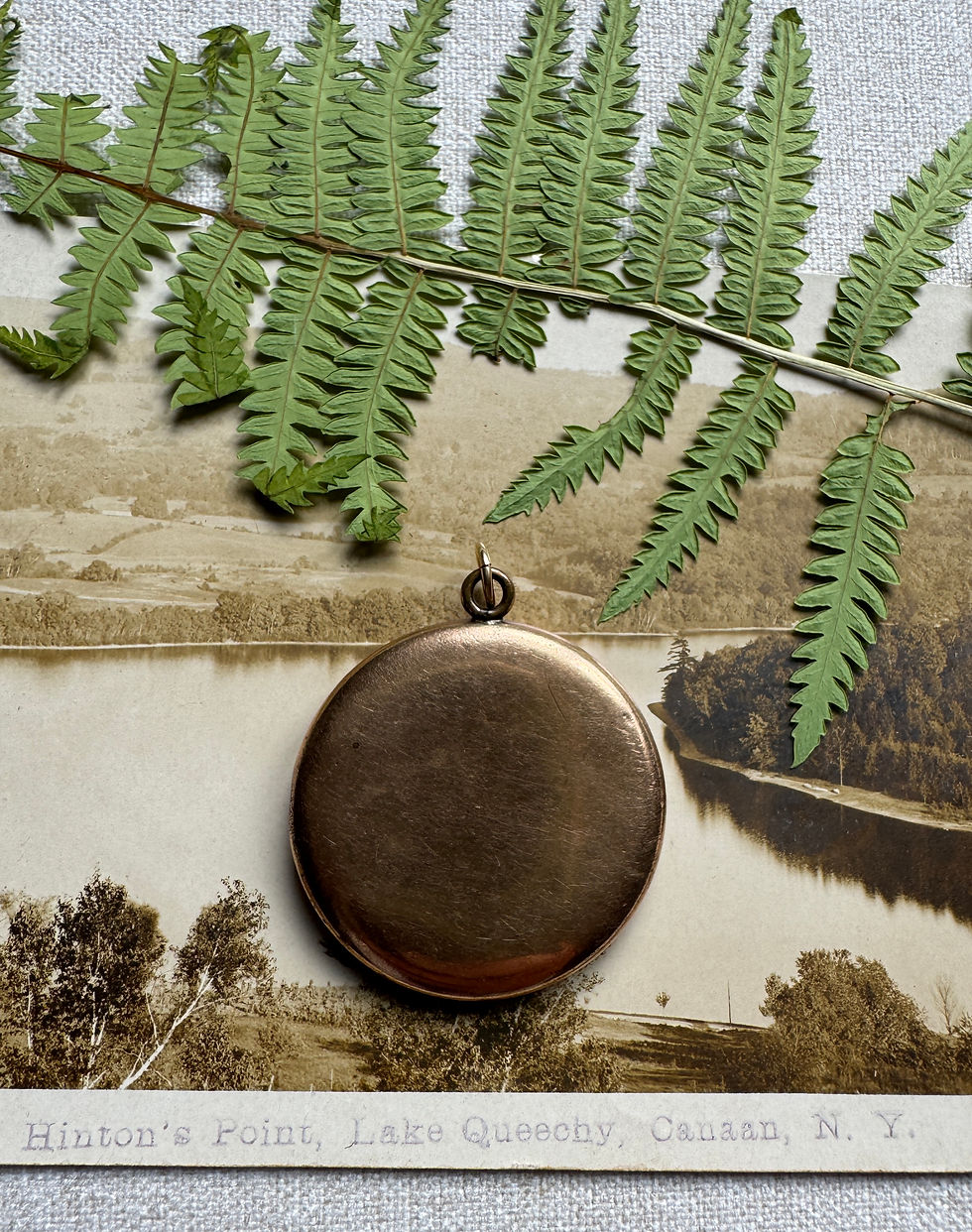 Thumbnail: Antique Locket - ASW Engraved