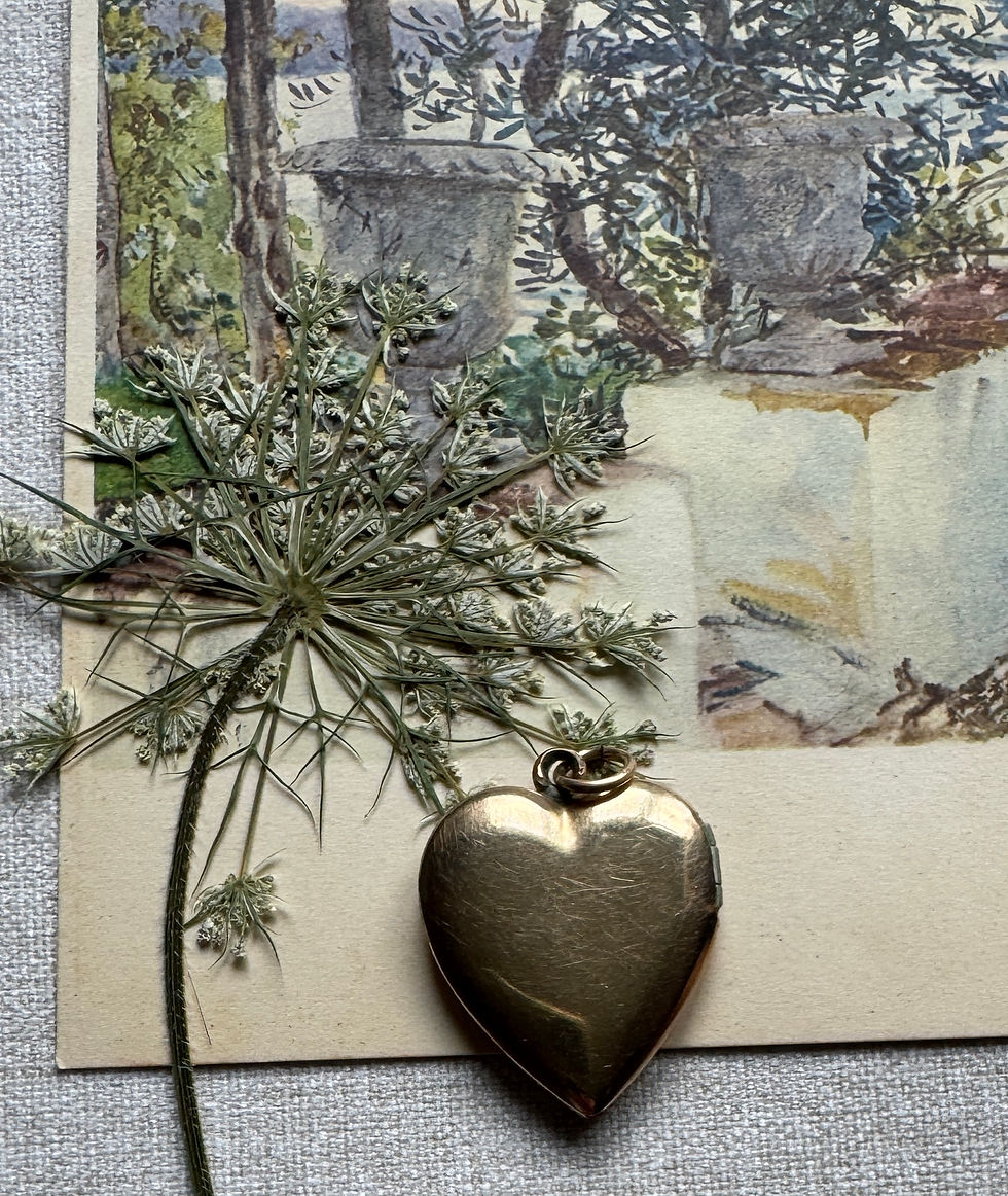 Thumbnail: Gold Heart Locket with LLP Engraving