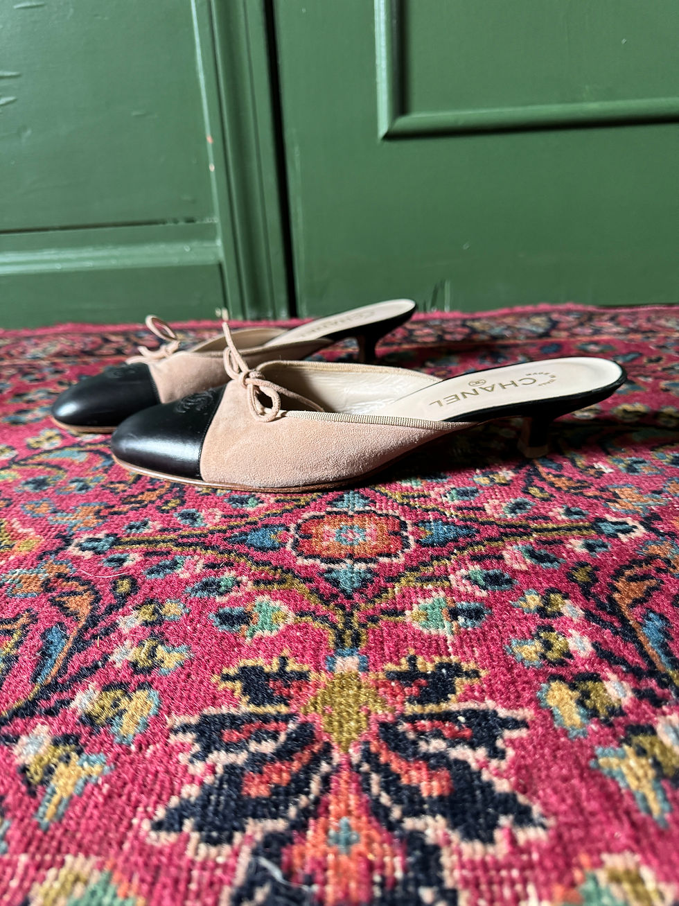 Thumbnail: Vintage Chanel Mules by Karl Lagerfeld