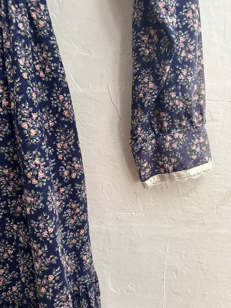 Thumbnail: 1970's Gunne Sax Blue Floral Victorian Prairie Dress