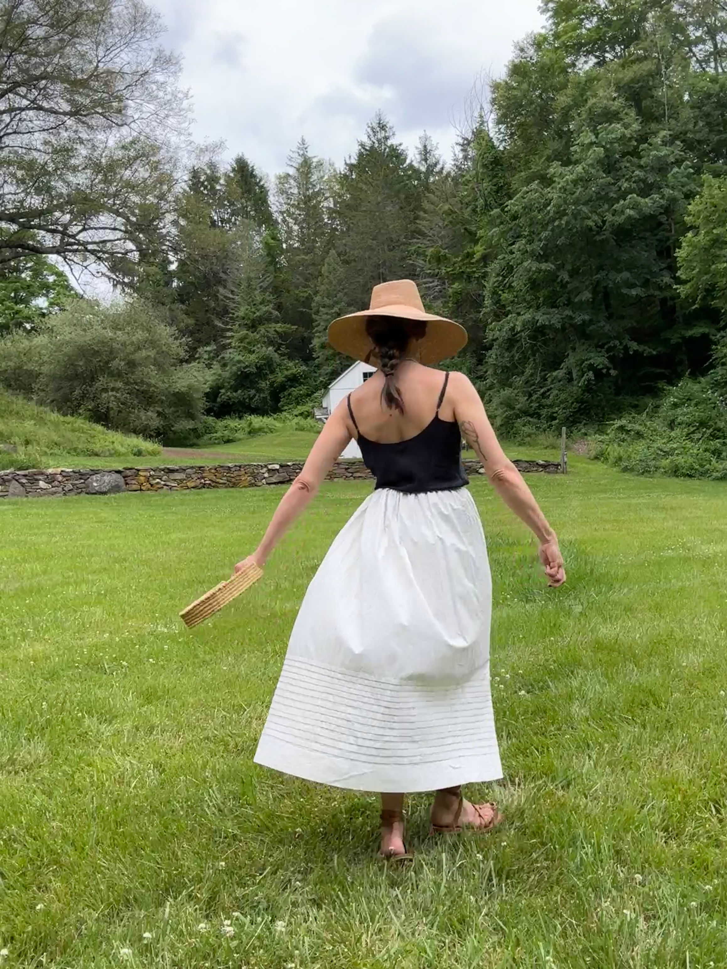 Antique Ivory Cotton Petticoat