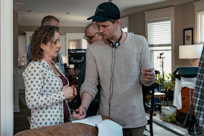 Taylor Young on the set of Prayed Away.jpg