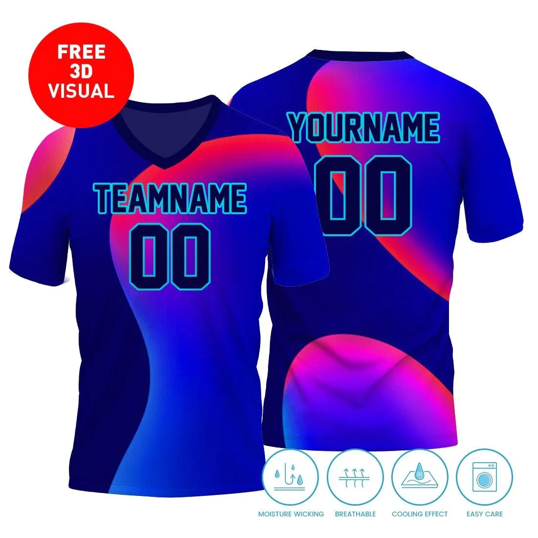 Mesh Jersey Short Sleeve V Neck (Full Dye Sublimation) starting at $24.50