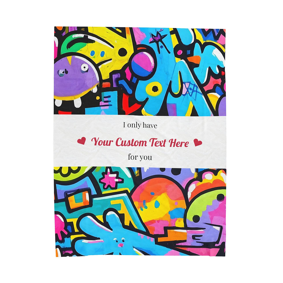 Customizable Velveteen Plush Blanket 