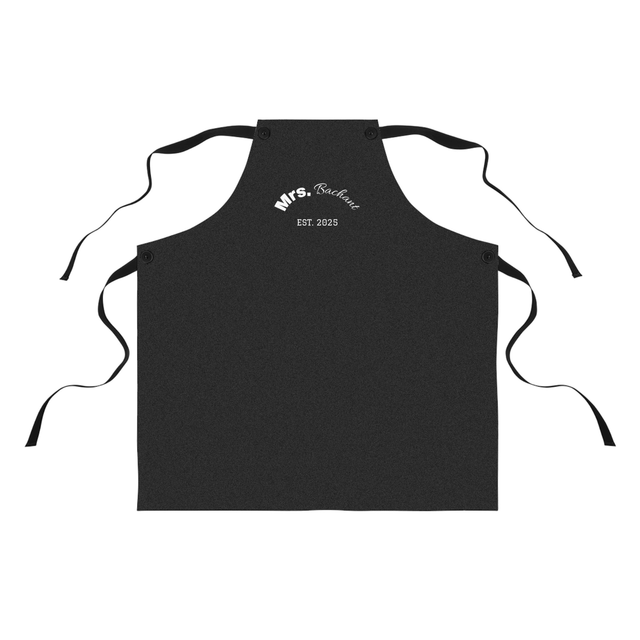 Black Apron – Custom Name & Est. Year (Minimalist Design)