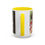 Thumbnail: Anniversary Mug with 3-Photo Collage - Yellow Handle
