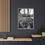 Thumbnail: Vertical Custom Framed Canvas Art - Personalized Black White Nature Photography