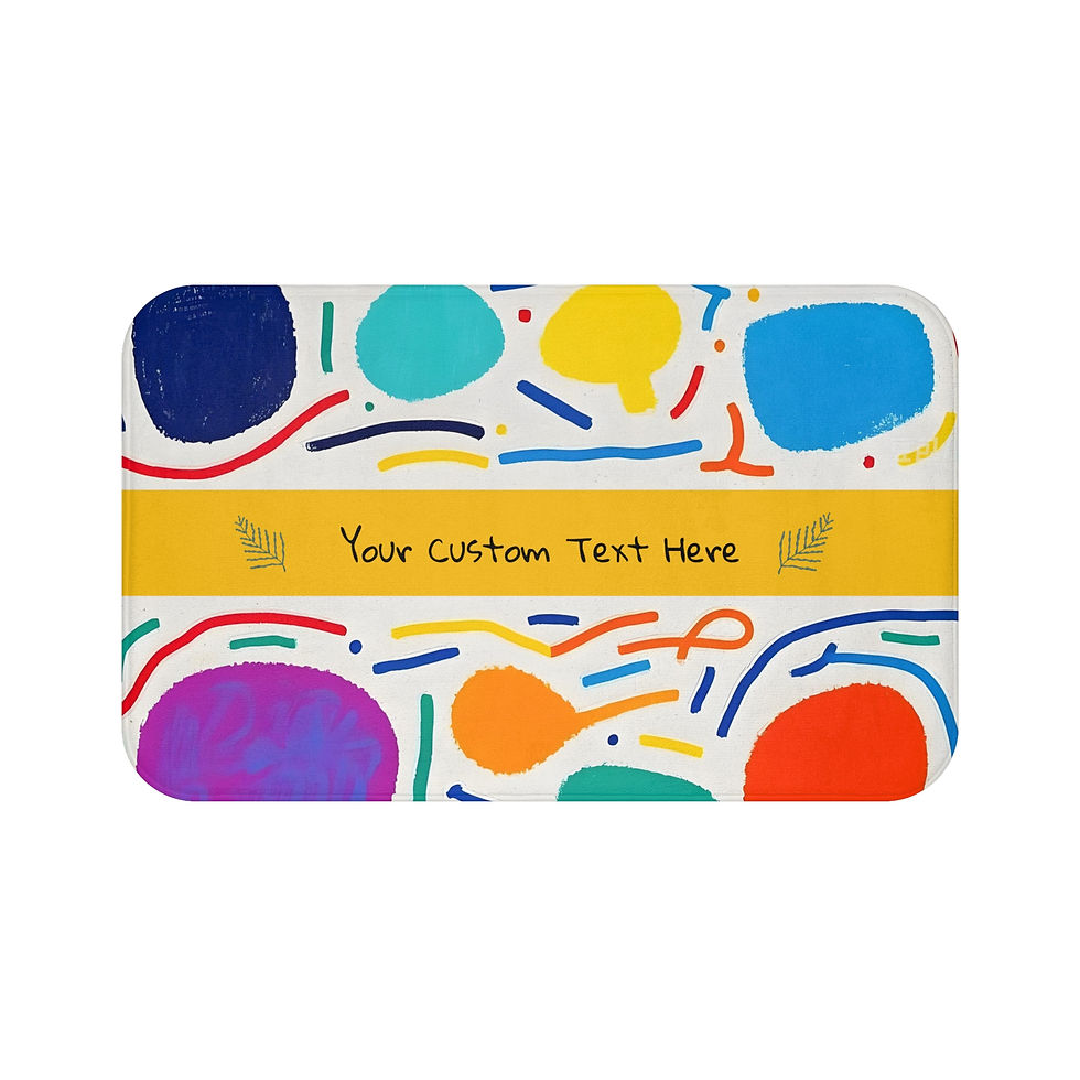 personalizable bath mat - customize your private space