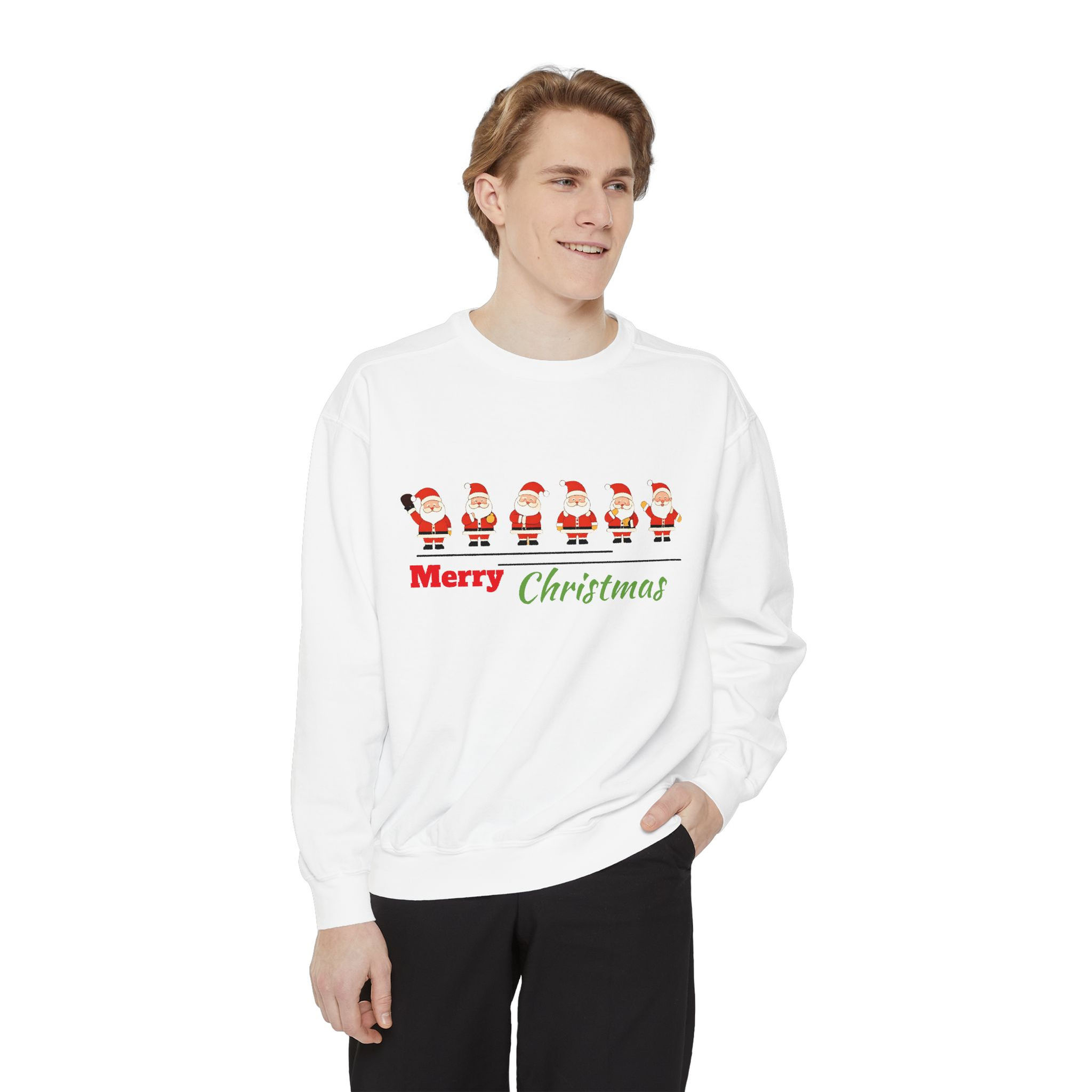 Christmas Matching Sweatshirt Unisex - white - person 1 front
