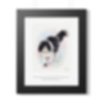 Digital Watercolor Style Cat Memorial Portrait Poster