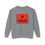 Thumbnail: Unisex Lightweight Crewneck Sweatshirt - No Passing You Custom Sleeve Design - Grey - Front