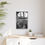 Thumbnail: Vertical Custom Framed Canvas Art - Personalized Black White Nature Photography