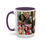 Thumbnail: Anniversary Mug with 3-Photo Collage - Purple Handle