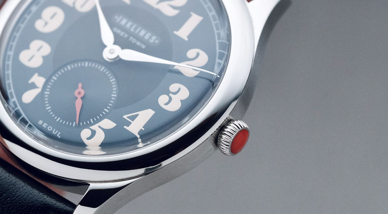 Inklings Watches Grey Town 1 Limited South Korean Watch Brand Tattoo Artist Manual Wind ST17 Mainspring Watch Magazine