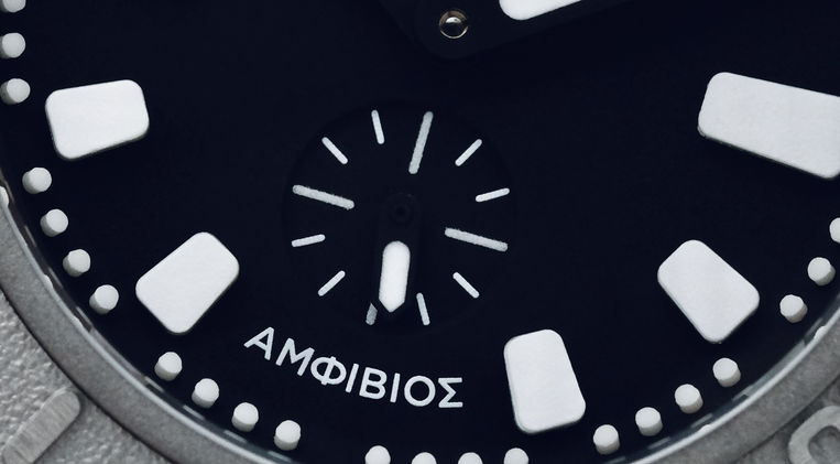 Inaos Amfivios Review Greek Microbrand Dive Watch 3D Lume Blocks Sellita SW360-1 Mainspring Watch Magazine