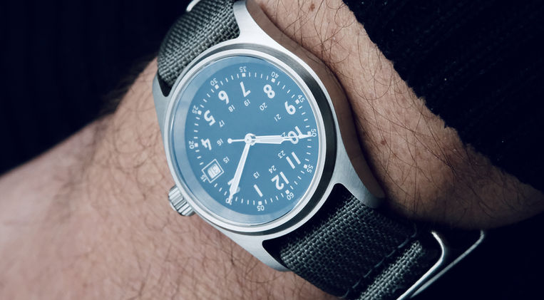 Low Horology Field Asset 36 Review British Brand Hand Built Sellita SW200 Field Watch Mainspring Watch Magazine