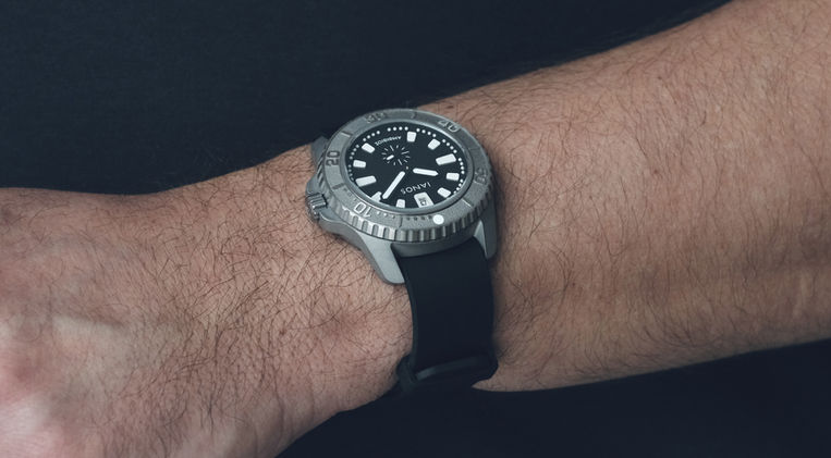 Inaos Amfivios Review Greek Microbrand Dive Watch 3D Lume Blocks Sellita SW360-1 Mainspring Watch Magazine
