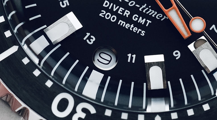 Jack Mason Strat-o-timer Titanium Diver GMT Review American Watch Brand Miyota 9075 Mainspring Watch Magazine