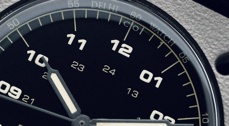 Delhi Watch Company Terra Titanium Field Watch Review Grade 2 Titanium Miyota Slim GL32 Mainspring Watch Magazine