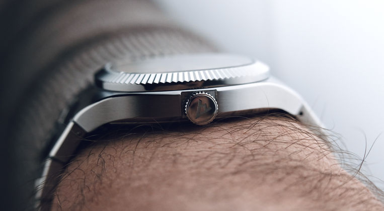 Pedral Maestro Small Seconds Aura Gold Review Swedish Microbrand Watch Guilloché Dial Dress Watch Mainspring Watch Magazine