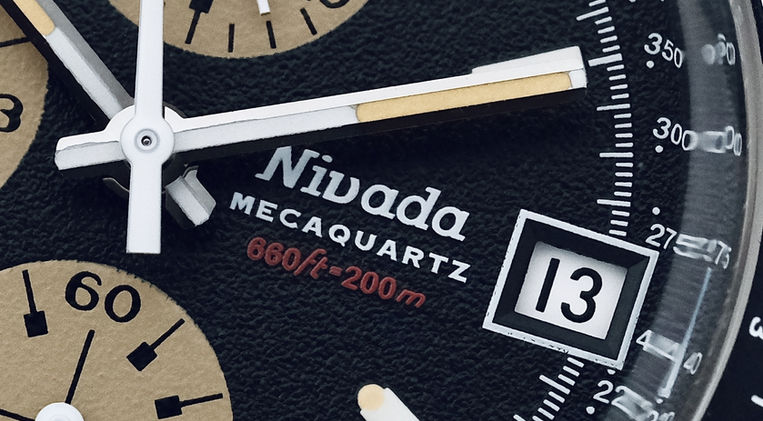 Nivada Grenchen Autochron Mecaquartz Review Swiss Made Chronograph Vintage Watch Seiko VK67 Mainspring Watch Magazine