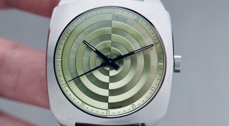 Tessé Michel Architect Pistachio Vault Review Canadian Brand Designer Watch Architectural Dial Mainspring Watch Magazine