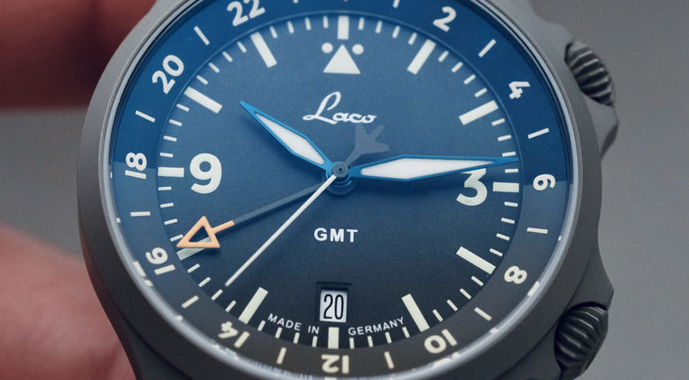 Laco Frankfurt 40 GMT Review German Watchmaking Tool Watch Pilot Watch Sellita SW300-2 Mainspring Watch Magazine