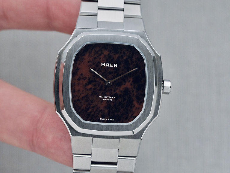 Maen Manhattan 37 Ultra-Thin Golden Swan_Stone Dial_Swedish Microbrand_Mainspring Watch Ma