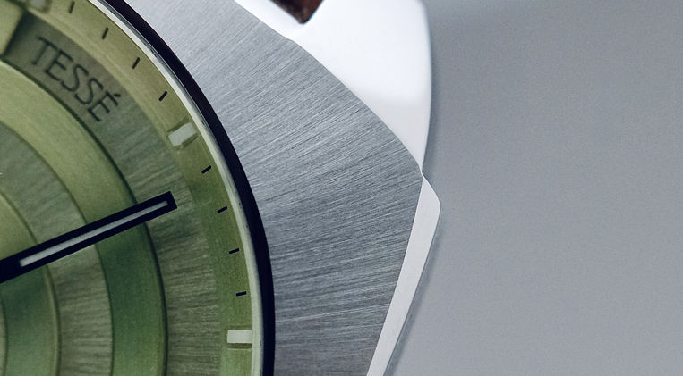 Tessé Michel Architect Pistachio Vault Review Canadian Brand Designer Watch Architectural Dial Mainspring Watch Magazine