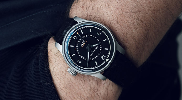 Astor Banks Terra Scout Review Modern Field Watch American Watch Brand LaJoux-Perret G100 Mainspring Watch Magazine