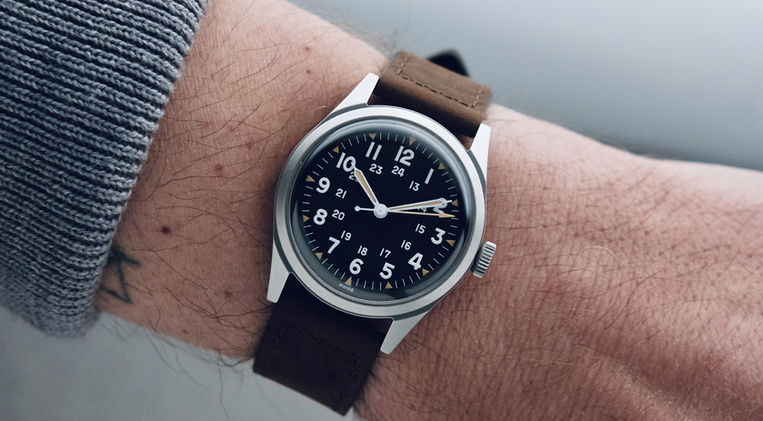 Benrus DTU-2A/P 34mm Field Watch American Military Vintage Watch Review Mainspring Watch Magazine
