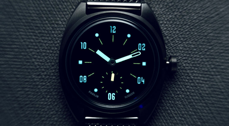 Paulin Modul D Manual Review Glasgow Brand ETA 7001 Microbrand Tonneau Case Mainspring Watch Magazine