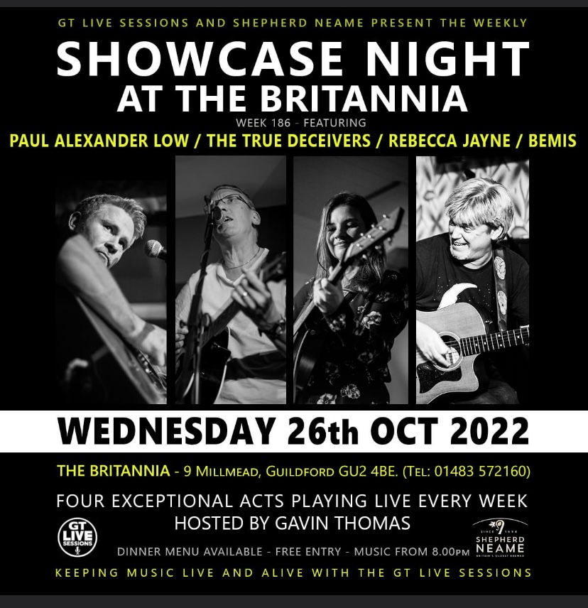 GT Live Sessions - Showcase night at the Britannia 